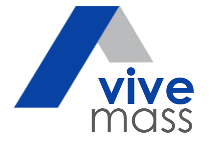 logo vivemass footer colores azul y gris